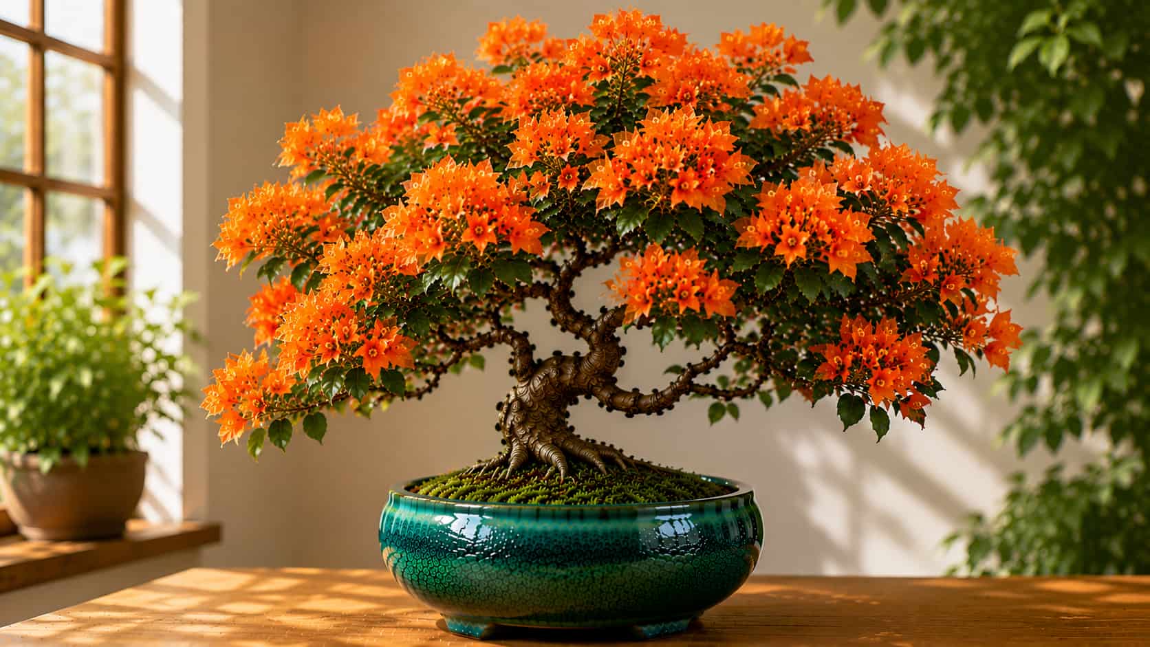 Ảnh: Cây Hoa Giấy Màu Cam