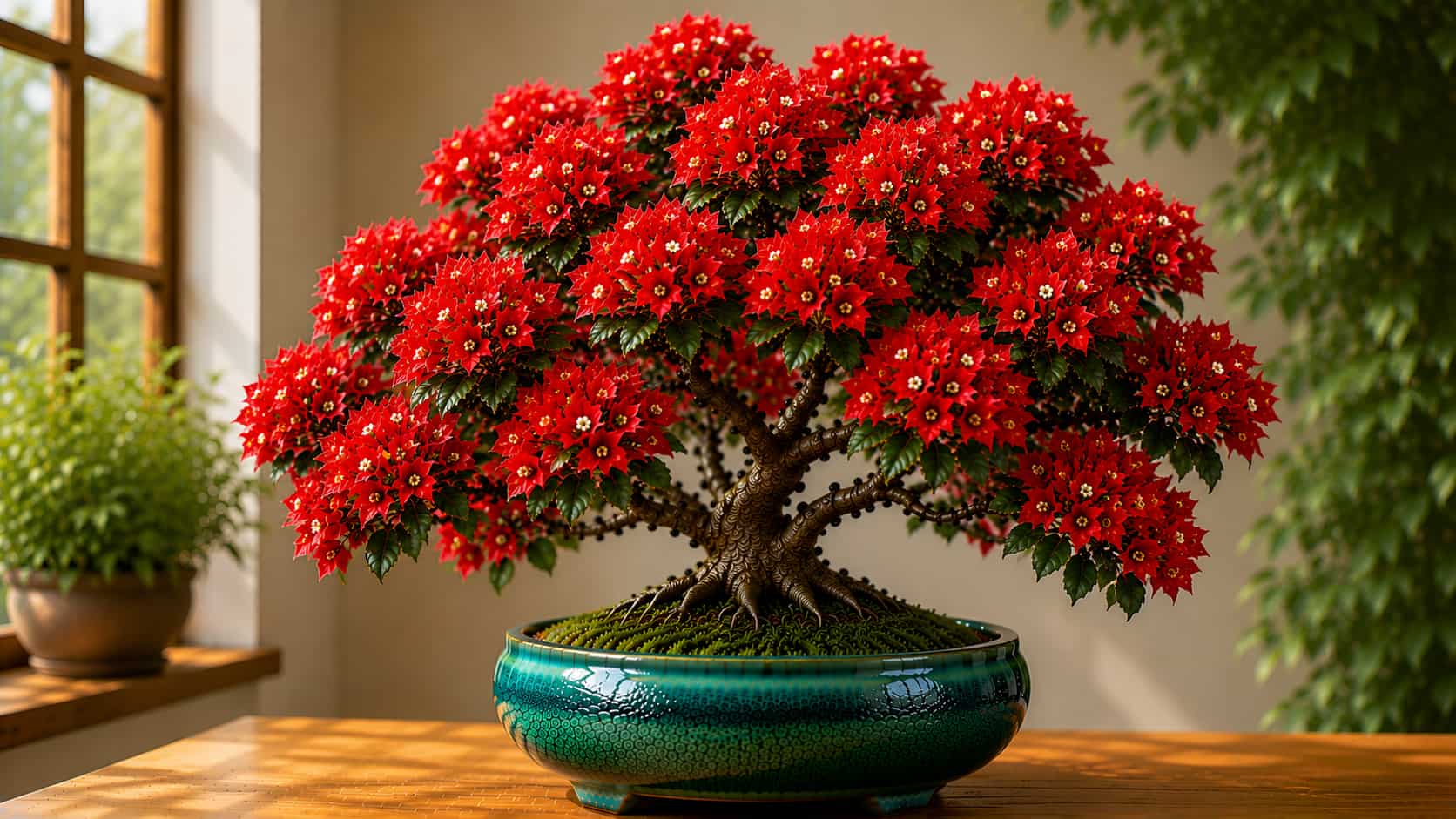 Ảnh: Cây Hoa Giấy Màu Đỏ