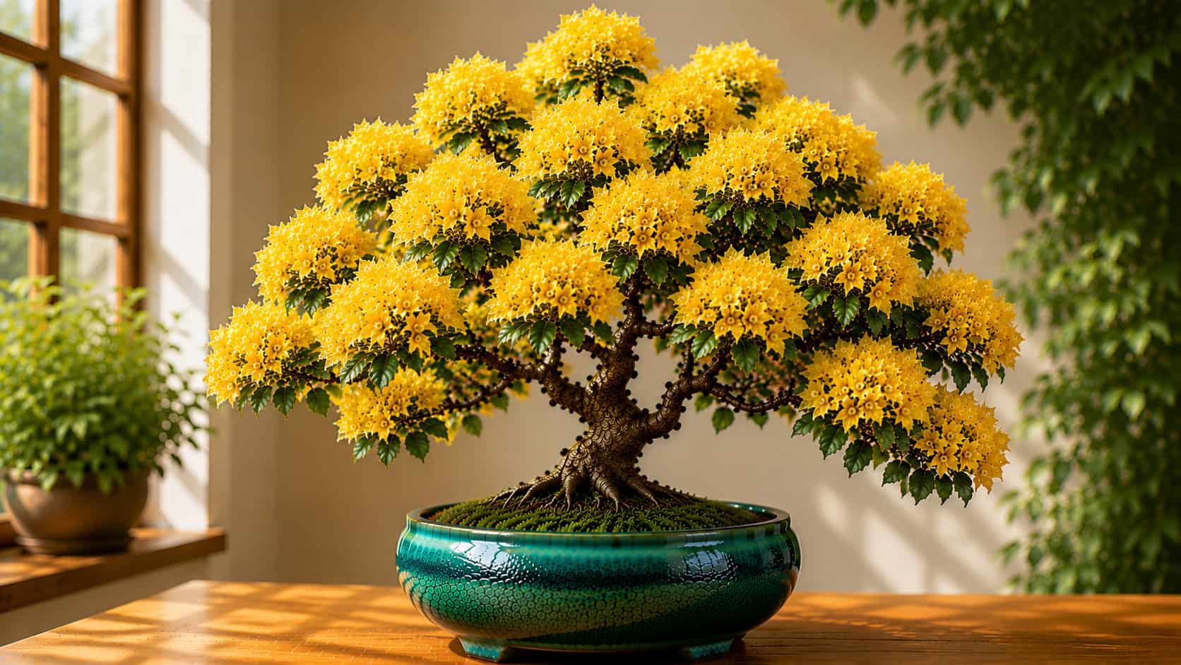Ảnh: Cây Hoa Giấy Màu Vàng