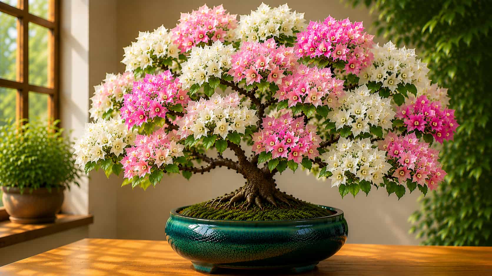 Ảnh: Cây Hoa Giấy Trắng Hồng