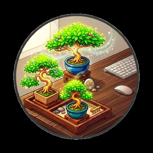 icon cây bonsai trong nhà