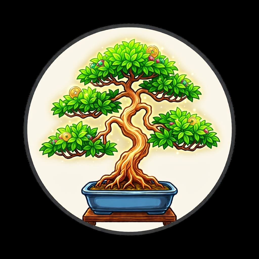 icon cây bonsai phong thủy